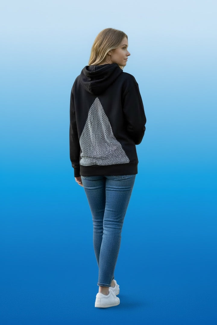 Pyramid Rhinestone Hoodie