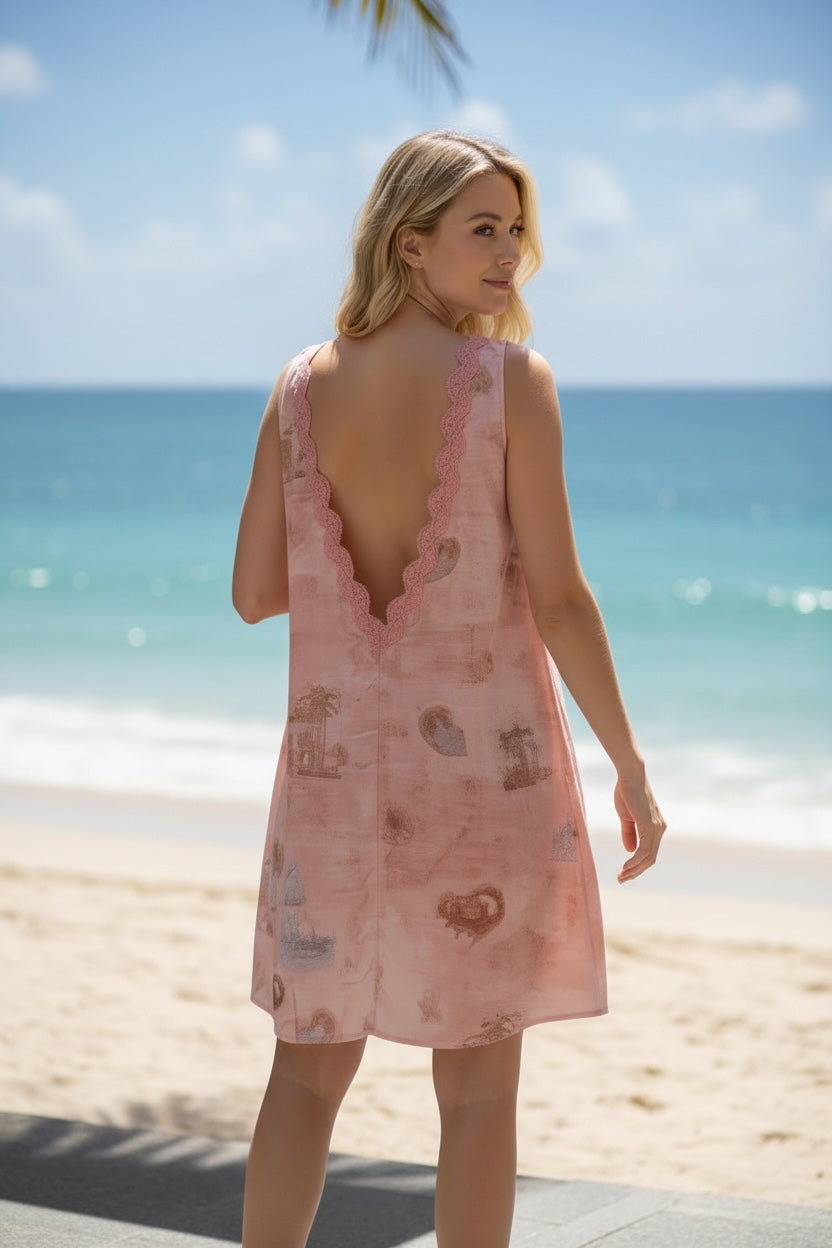 Backless Beach Breezy Dress