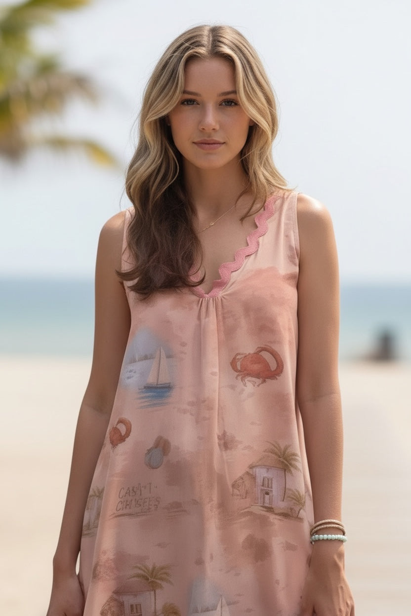 Backless Beach Breezy Dress