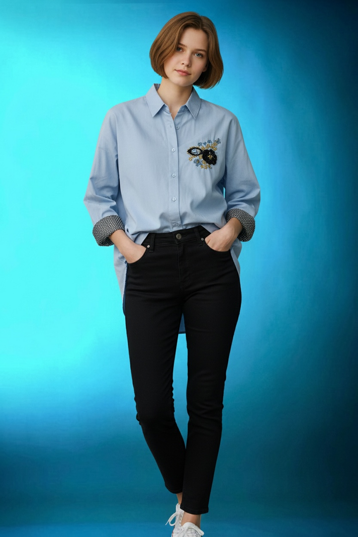 Embellished Art Couture Shirt