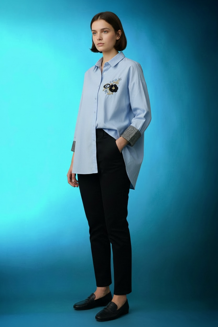 Embellished Art Couture Shirt