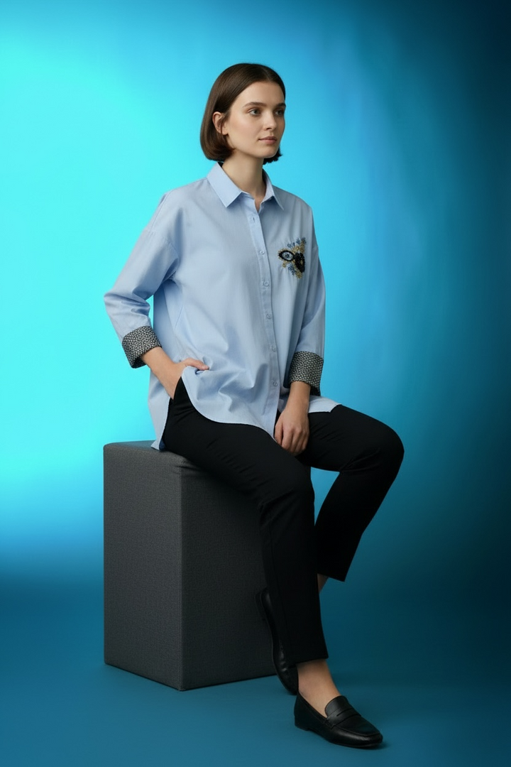 Embellished Art Couture Shirt