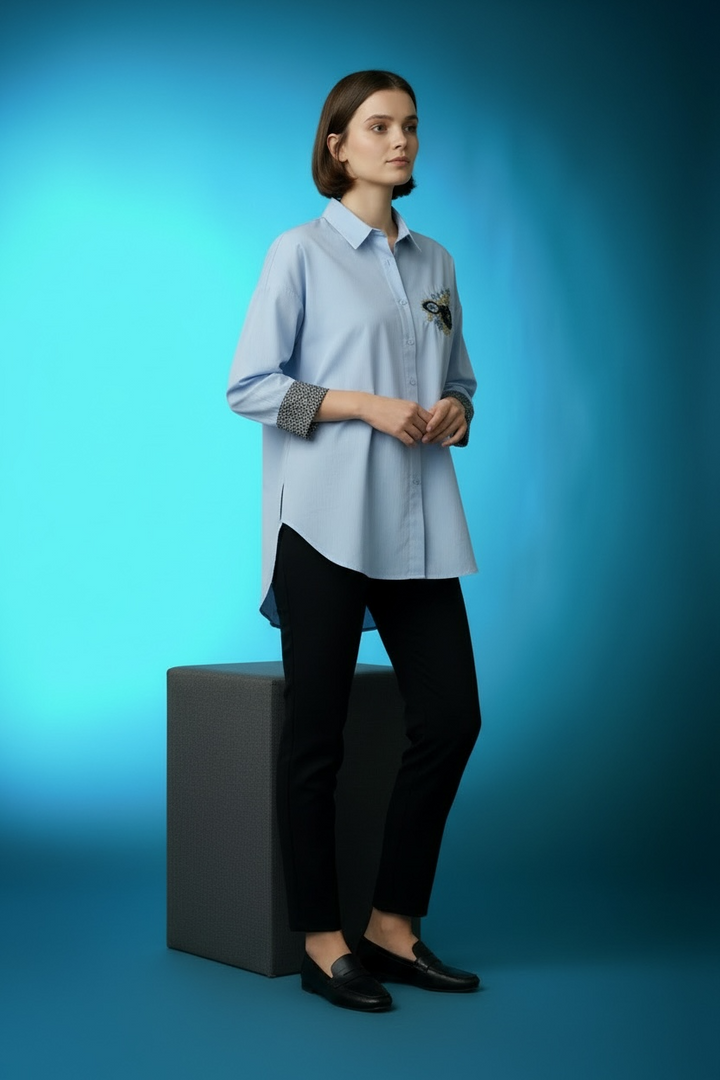 Embellished Art Couture Shirt