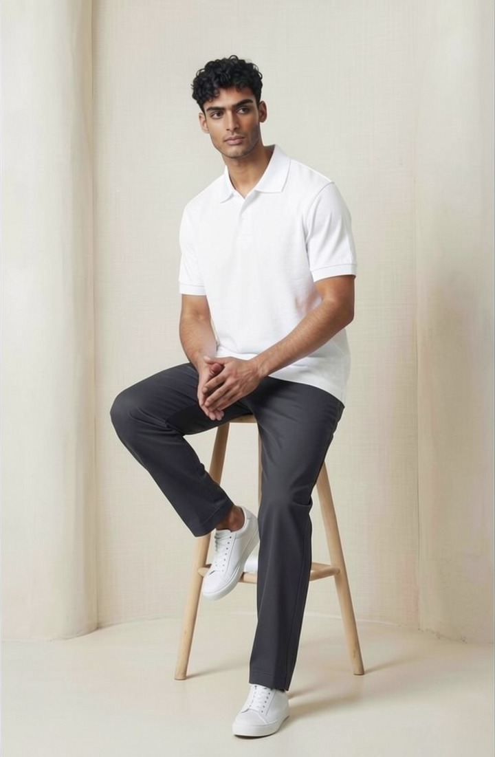 White Polo T-shirt