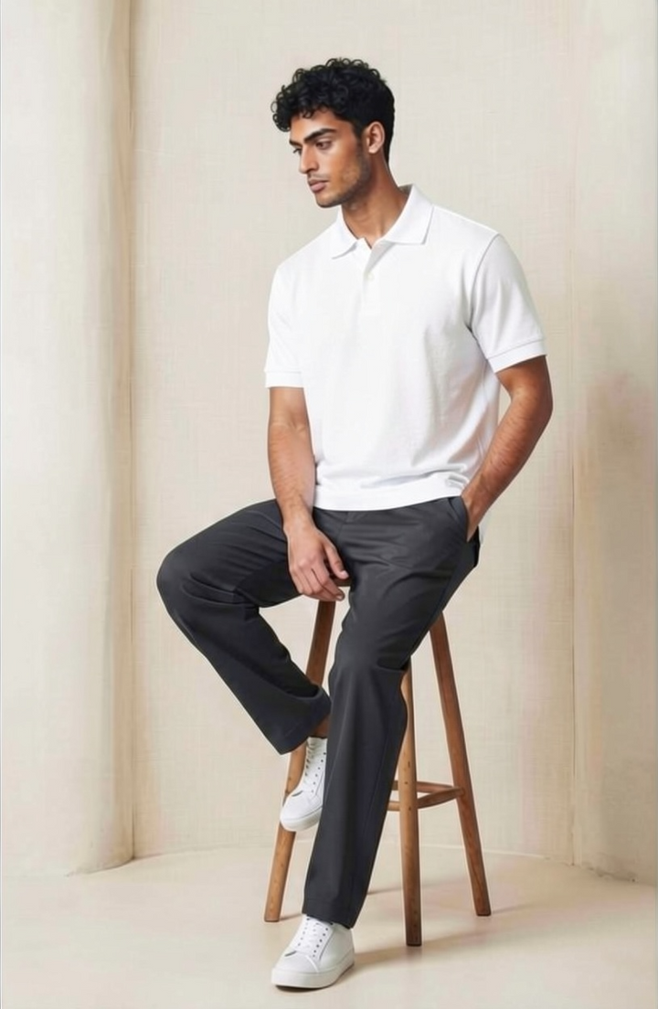 White Polo T-shirt