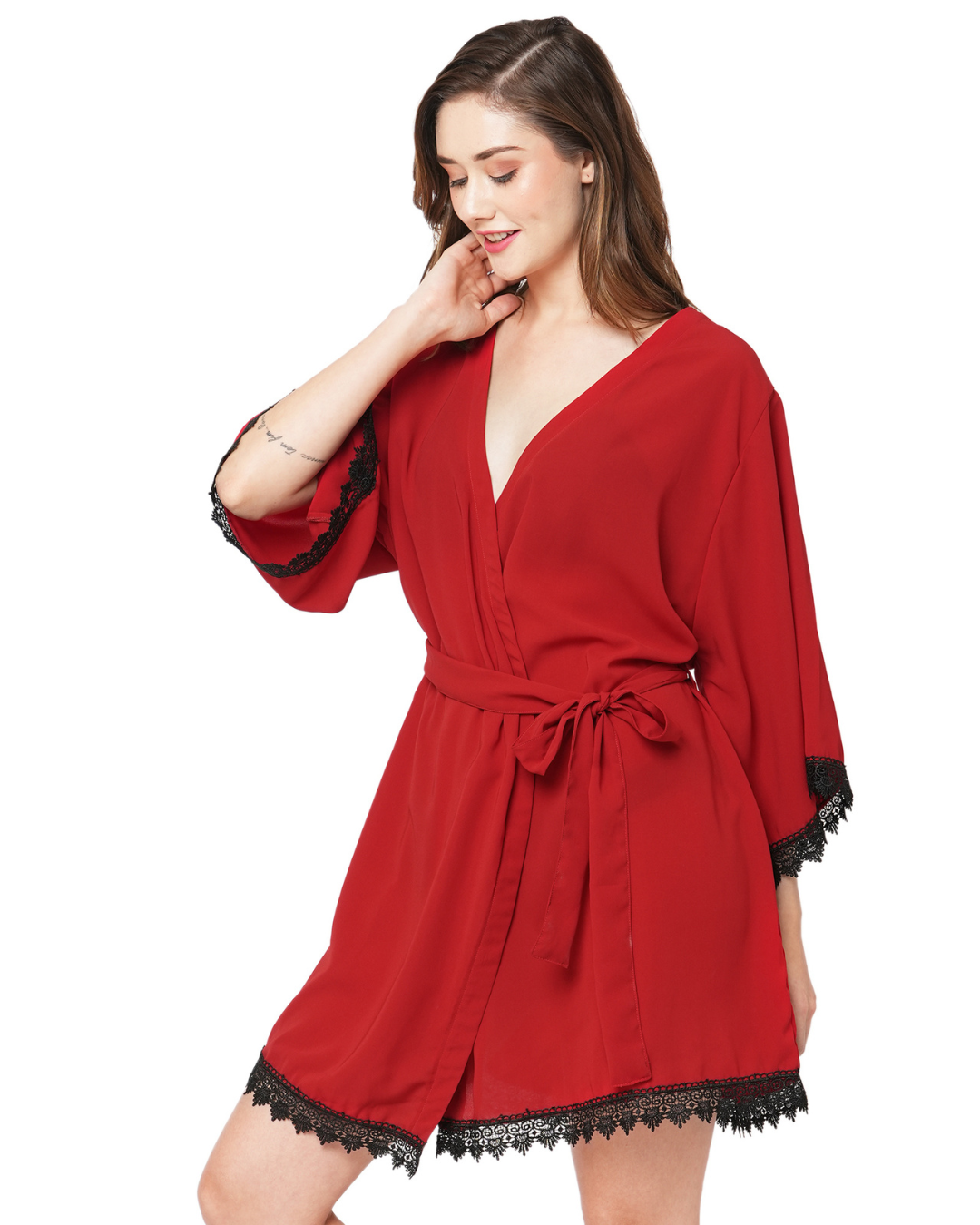 Red Lace Robe
