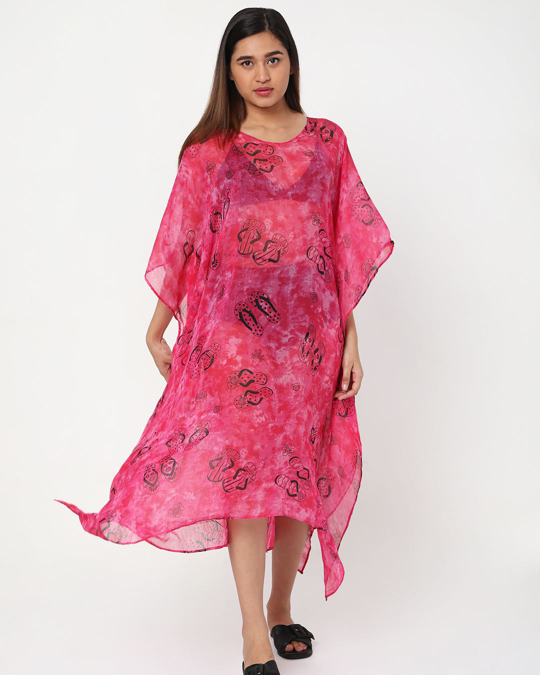 Pink Flip Flop Kaftan Dress