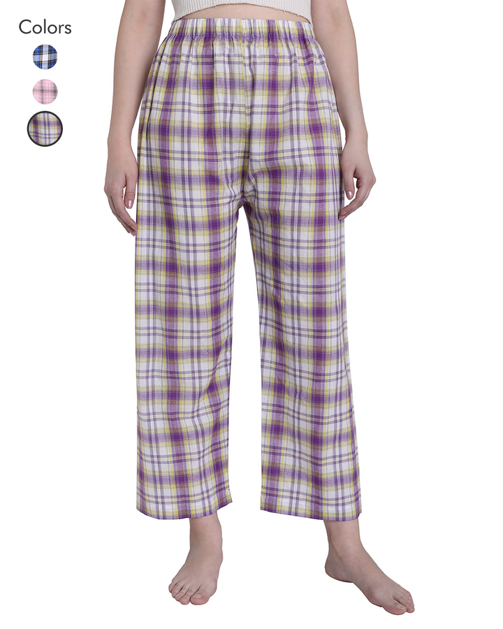 Pretty Purple Checks Pyjamas