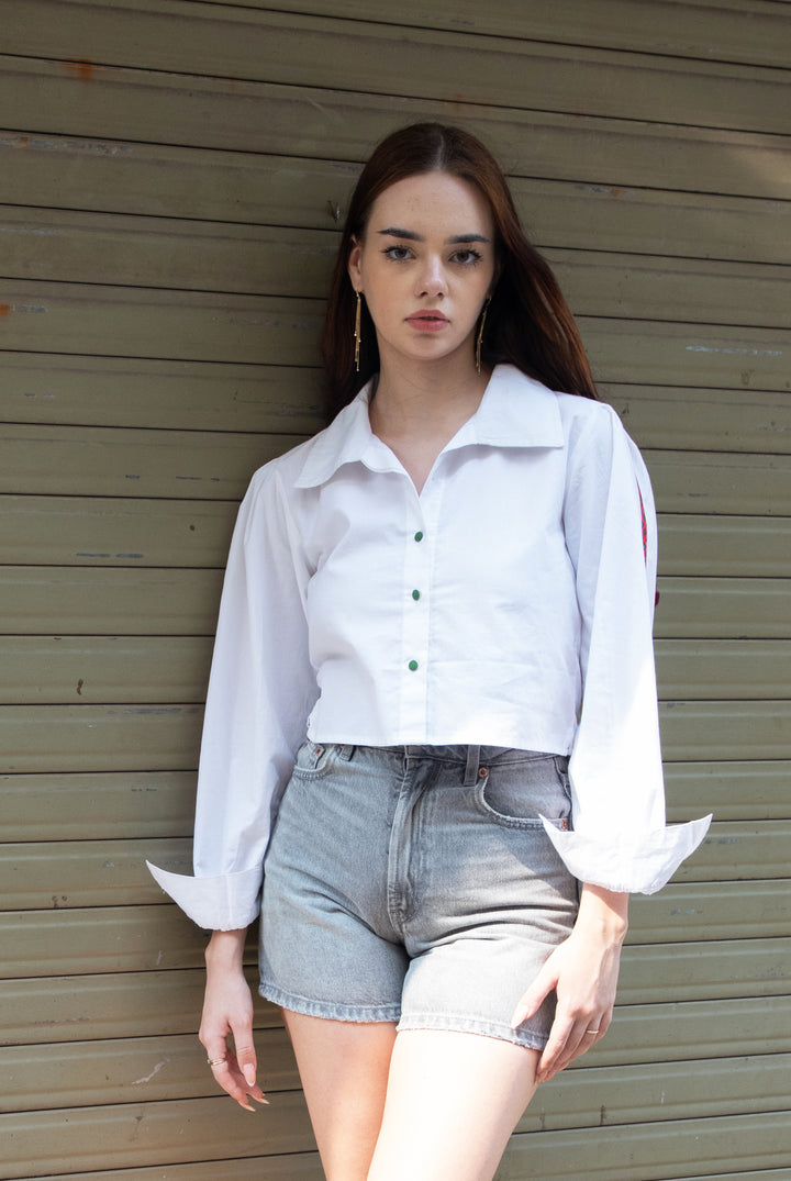 Cropped Cotton Shirt