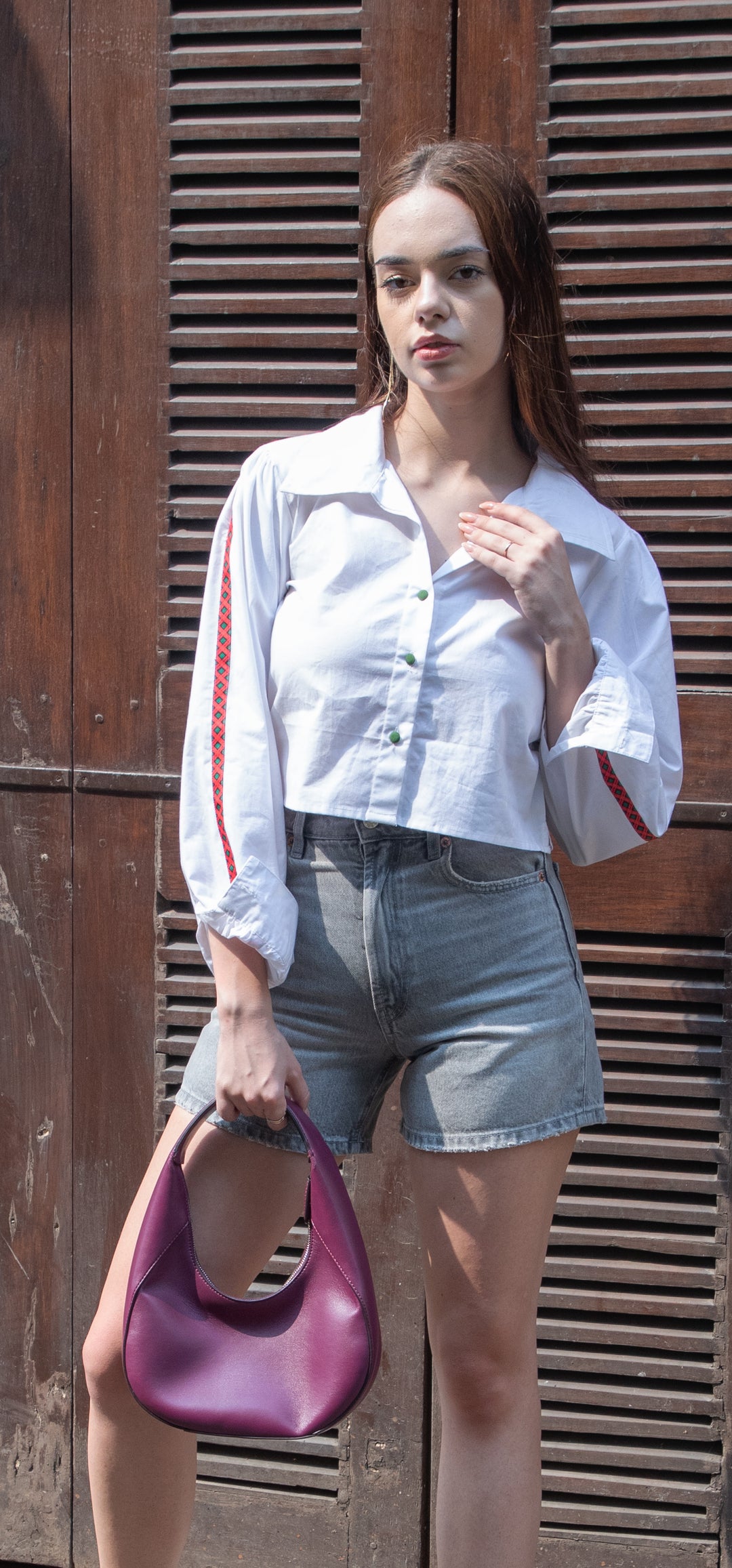 Cropped Cotton Shirt