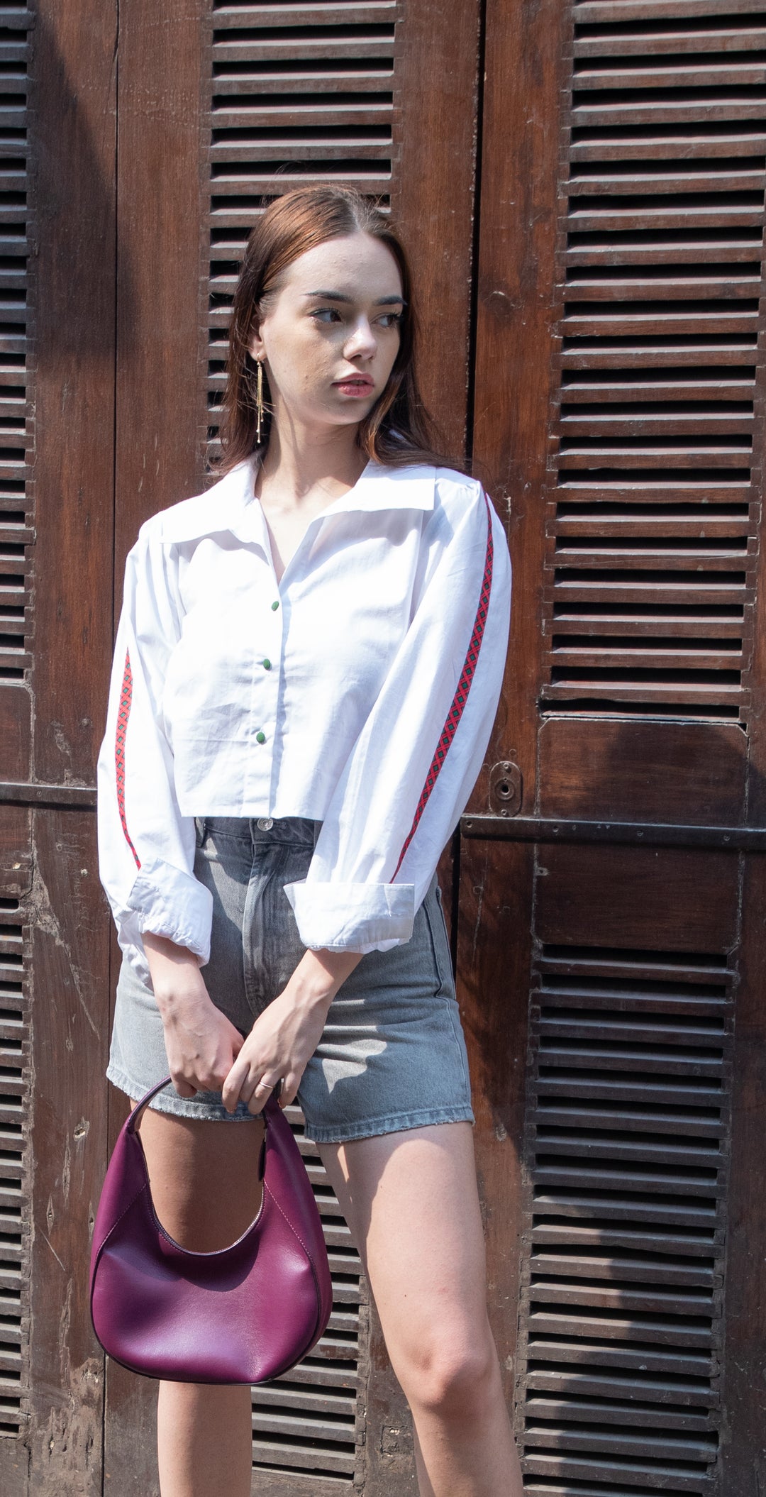 Cropped Cotton Shirt