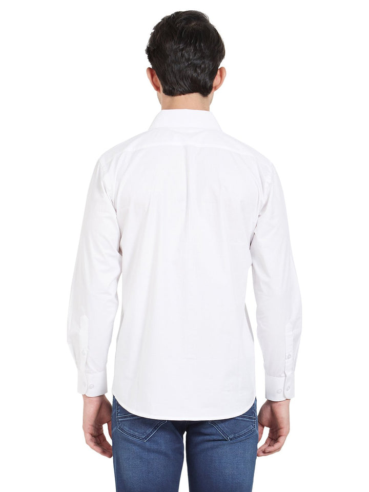 White Cotton Shirt With Pockets