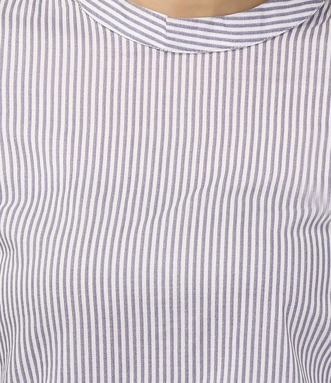 Grey Stripes Cotton Dress