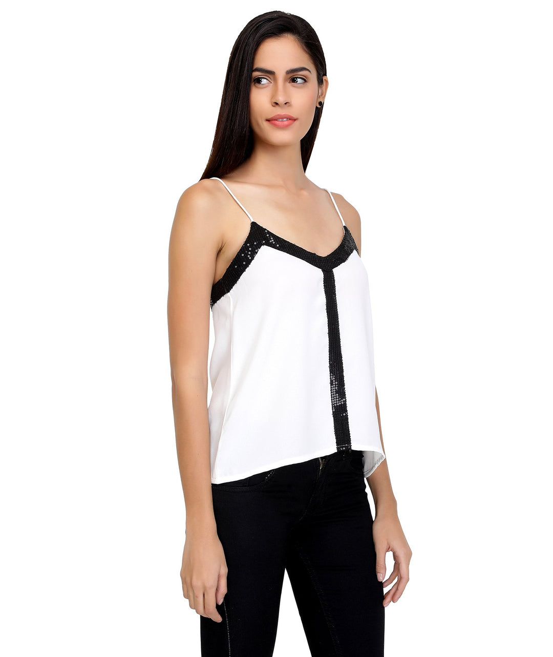 Contrasting Shimmer Camisole