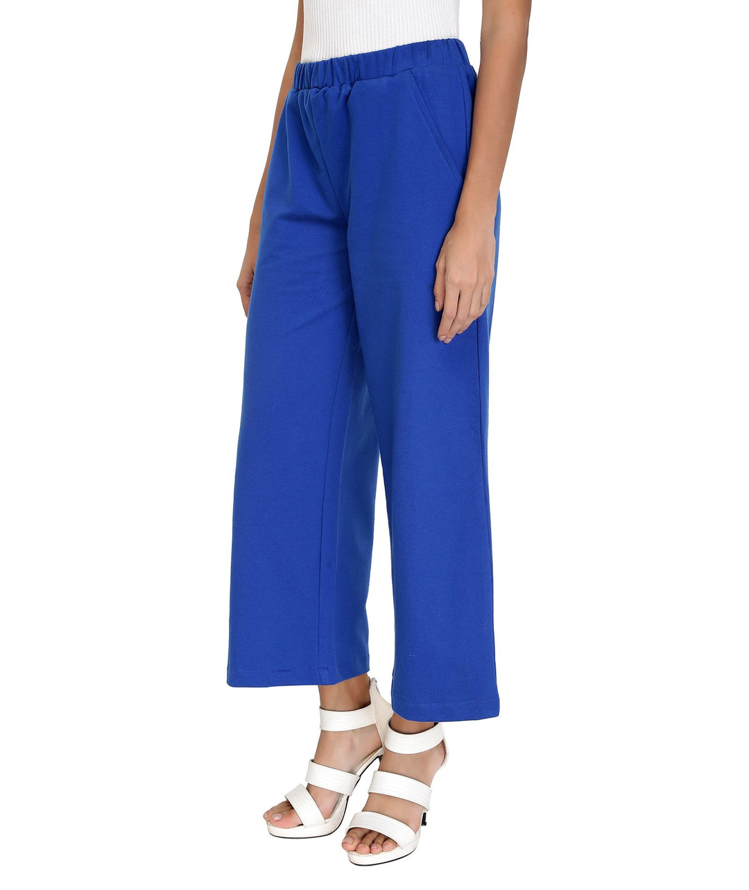 Blue Knitted Lounge Culottes