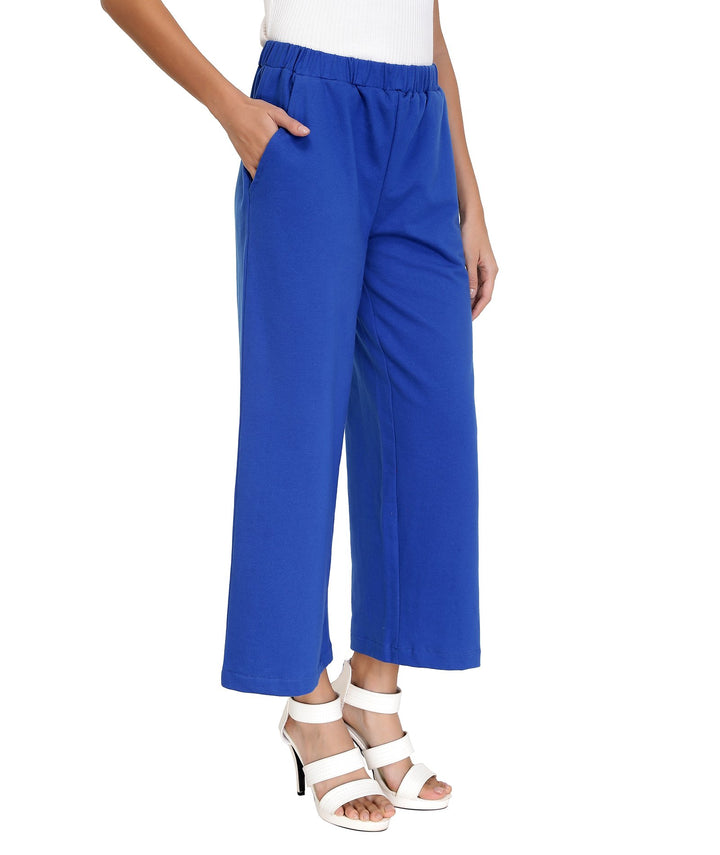 Blue Knitted Lounge Culottes