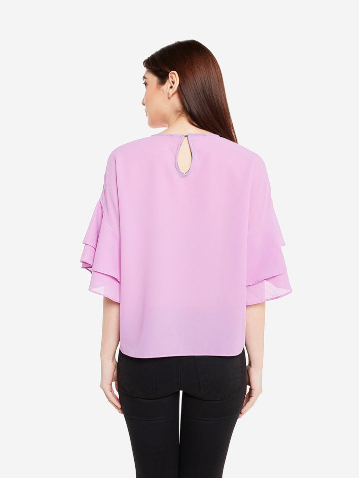 Lilac Bell Sleeves Top
