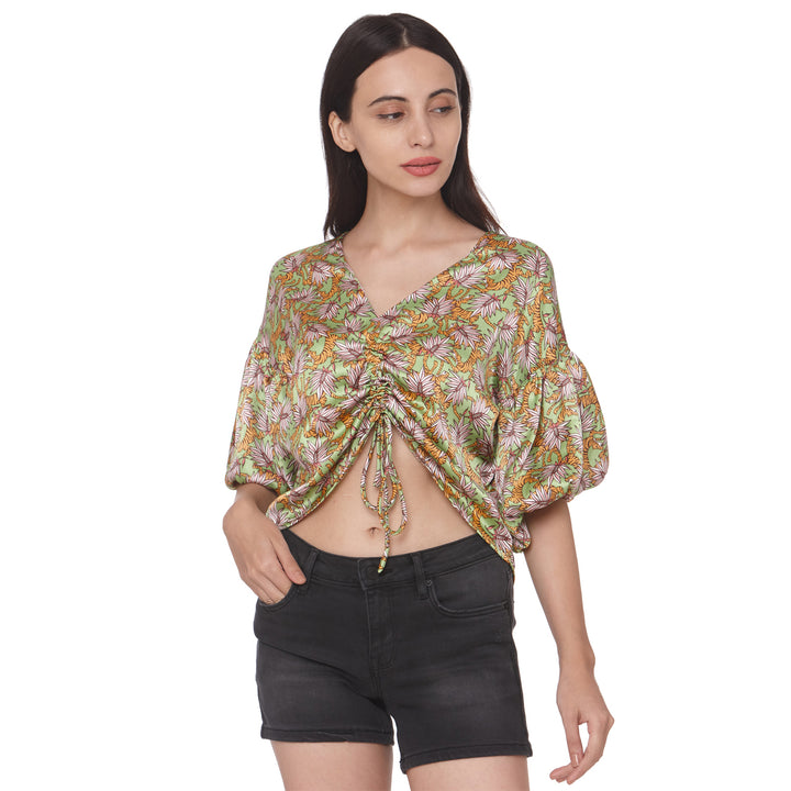 Forest Printed Crop Top