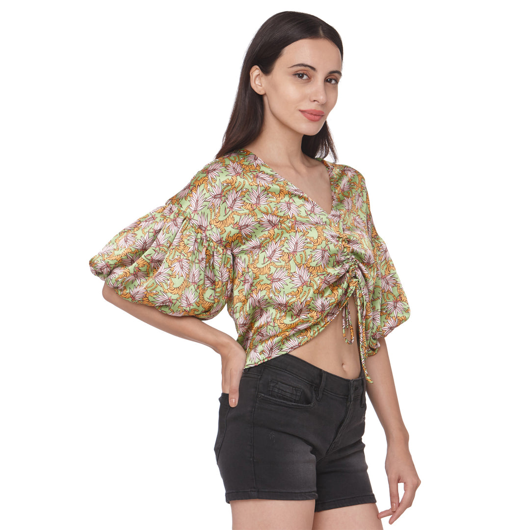 Forest Printed Crop Top