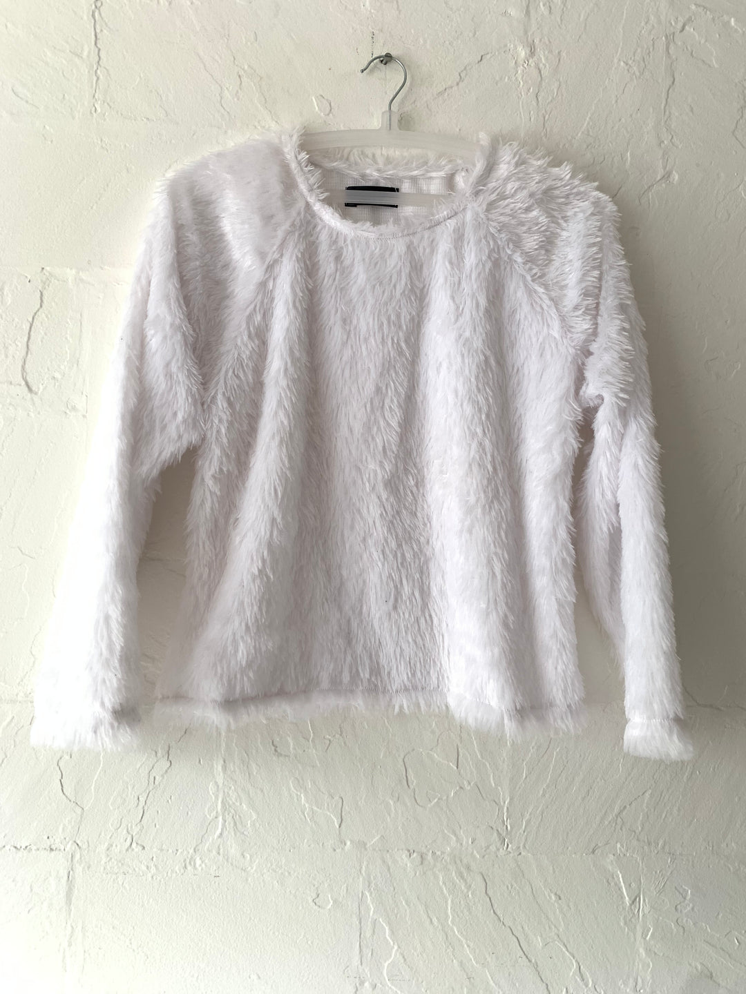 Snow White Faux Fur Sweatshirt