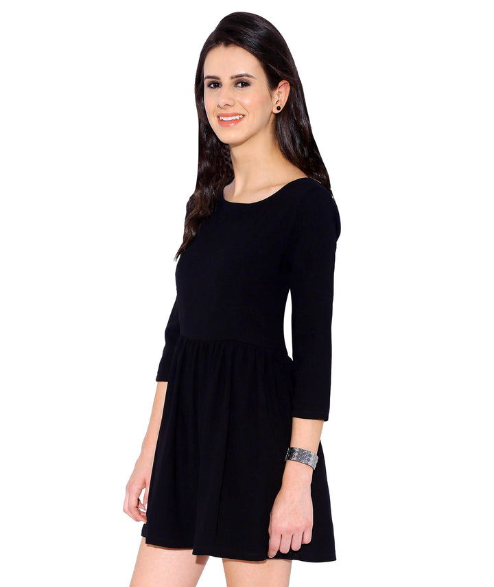 Black Fit and Flare Dress
