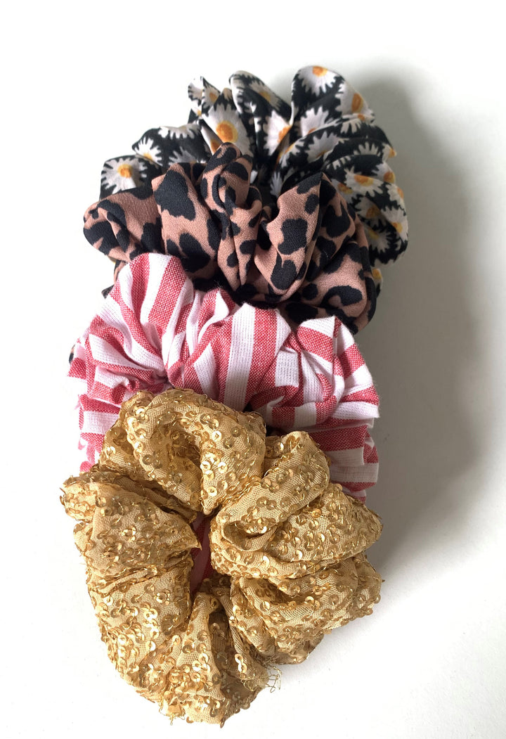 Mix Scrunchies Set of 4