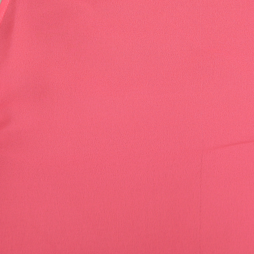 Contrasting Pink Flared Crop Top