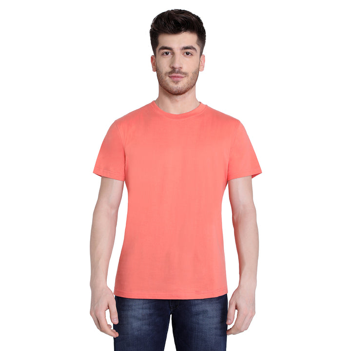 Coral Round Neck Tee