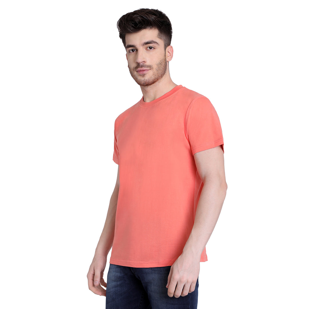 Coral Round Neck Tee
