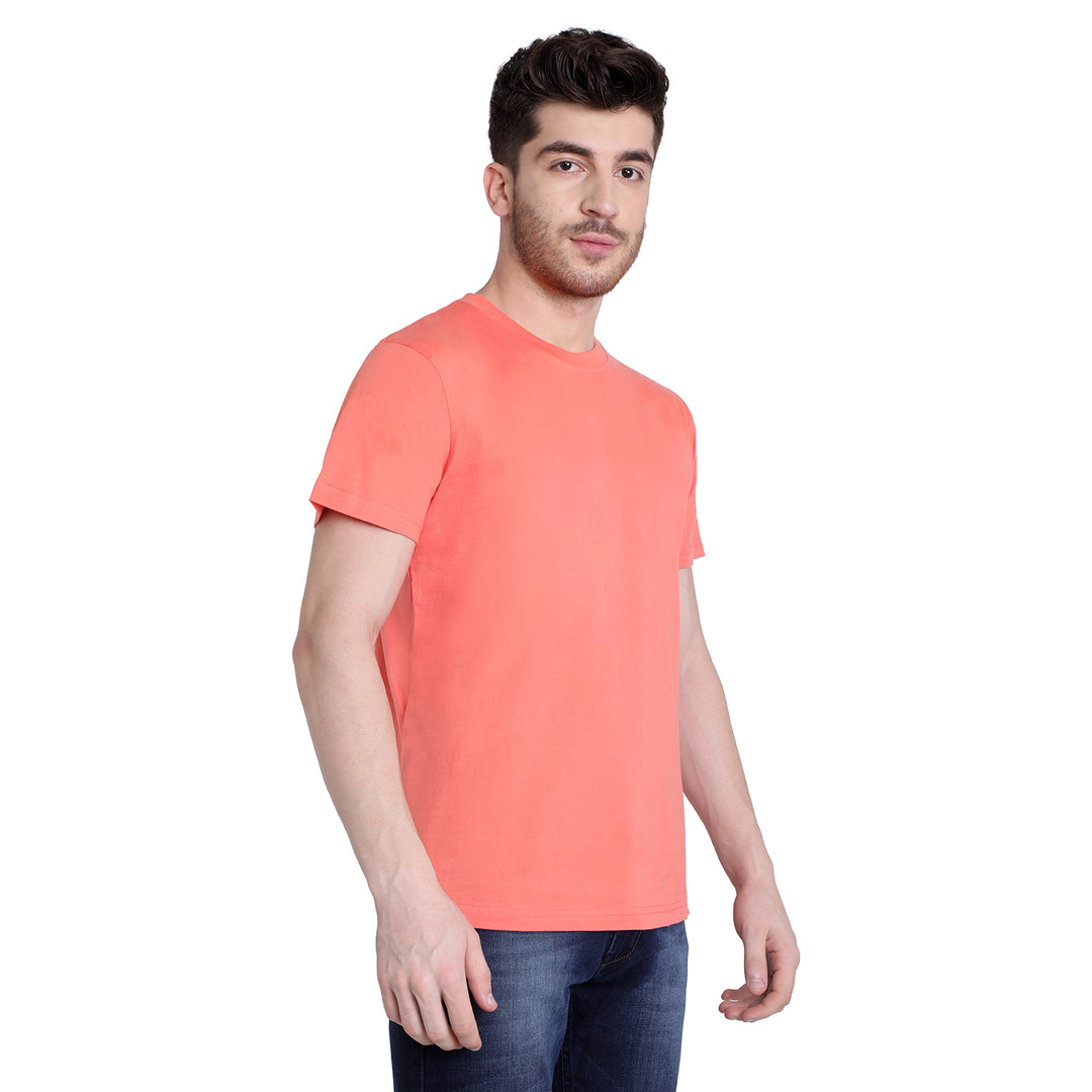 Coral Round Neck Tee