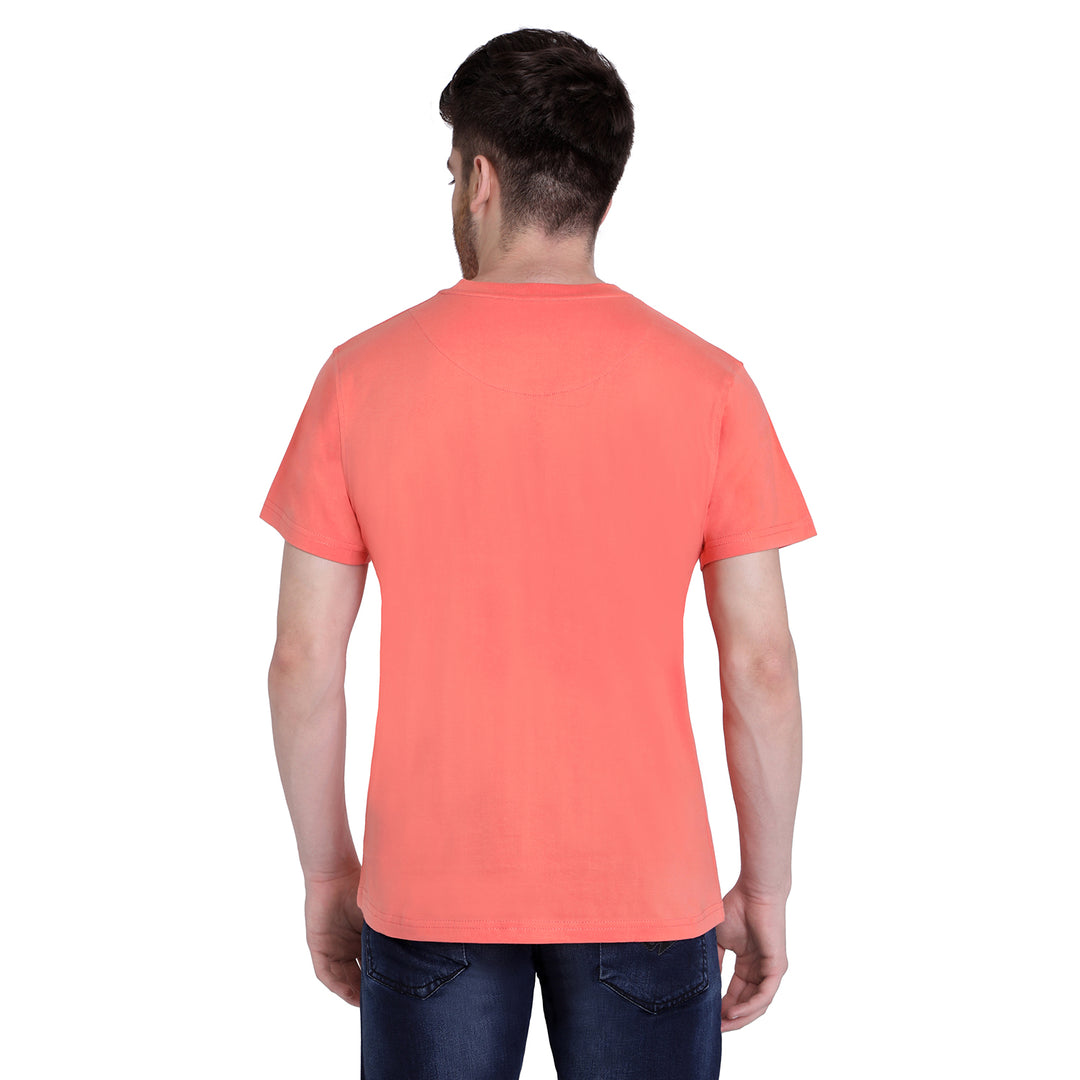 Coral Round Neck Tee