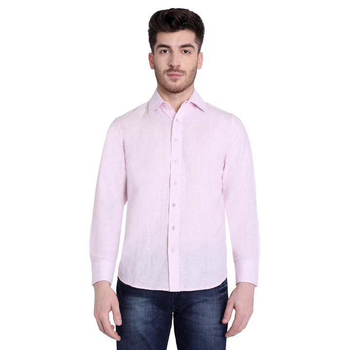 Baby Pink Linen Shirt