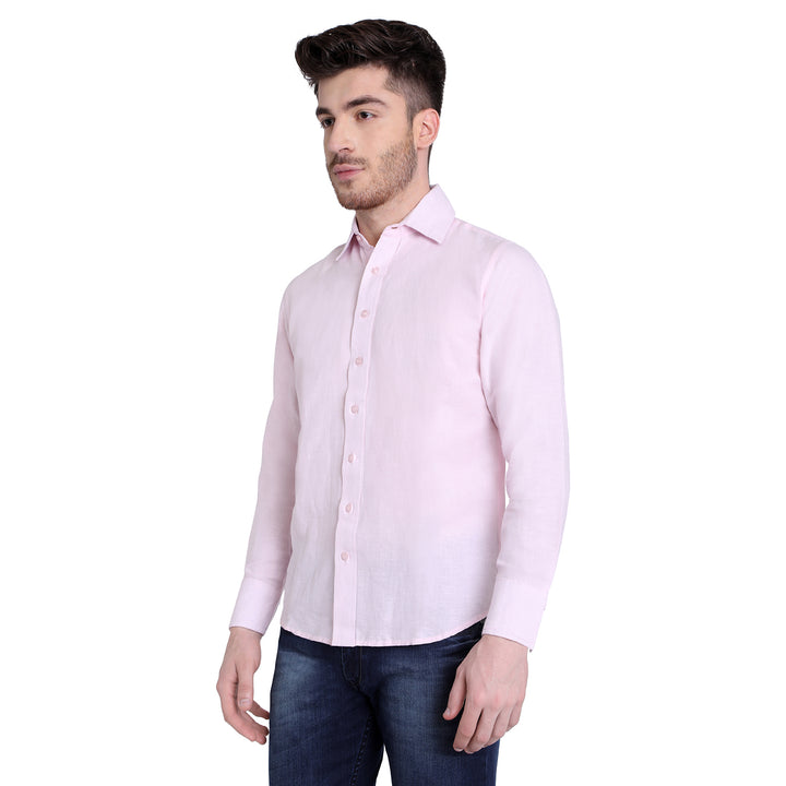 Baby Pink Linen Shirt