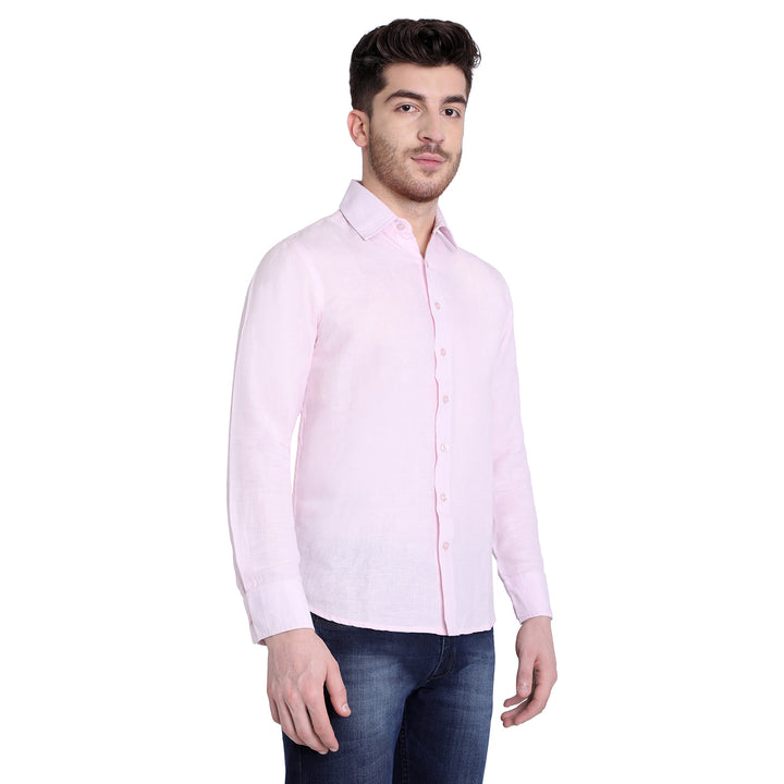 Baby Pink Linen Shirt