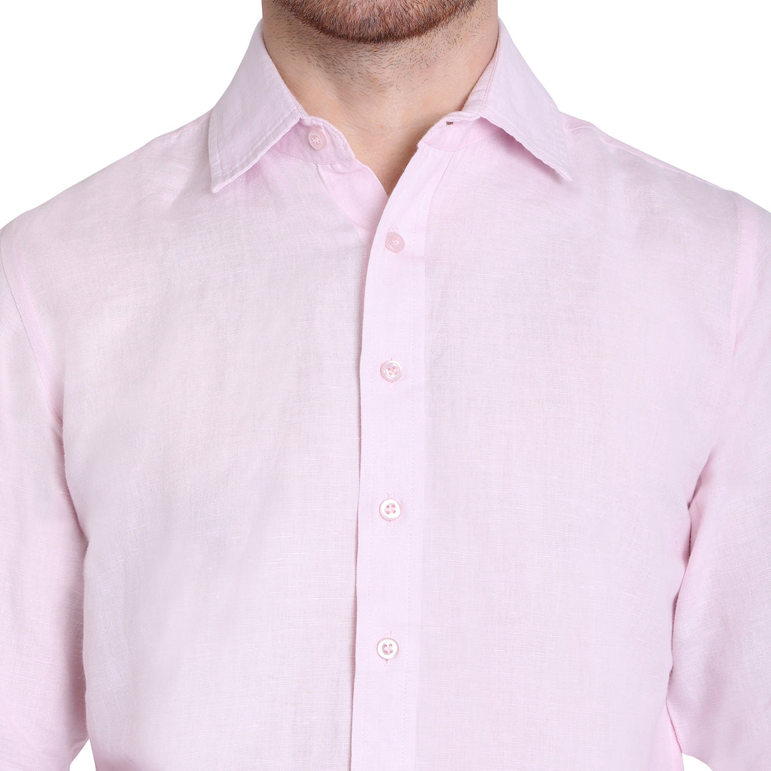 Baby Pink Linen Shirt