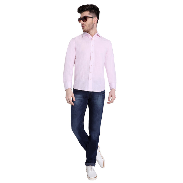 Baby Pink Linen Shirt