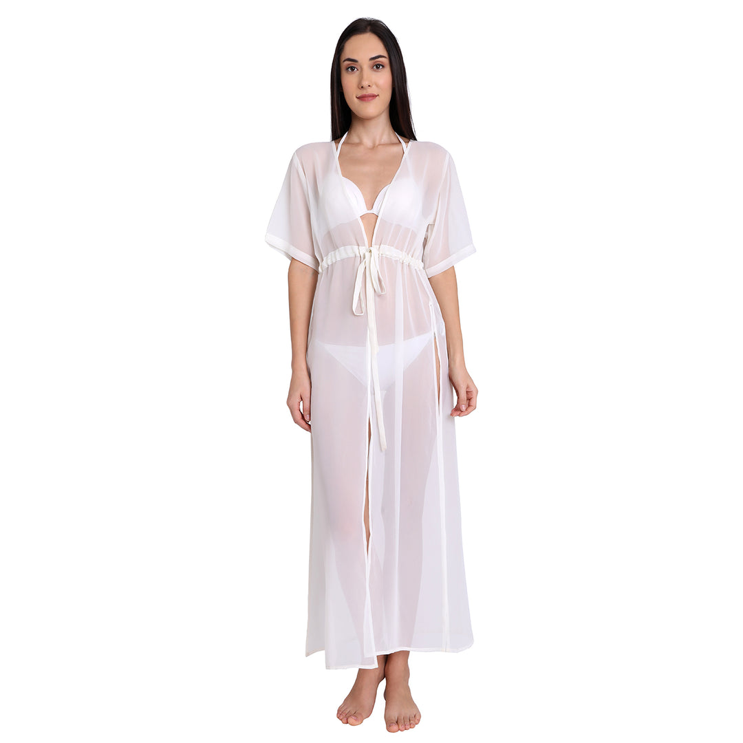 Off White Maxi Cover Up