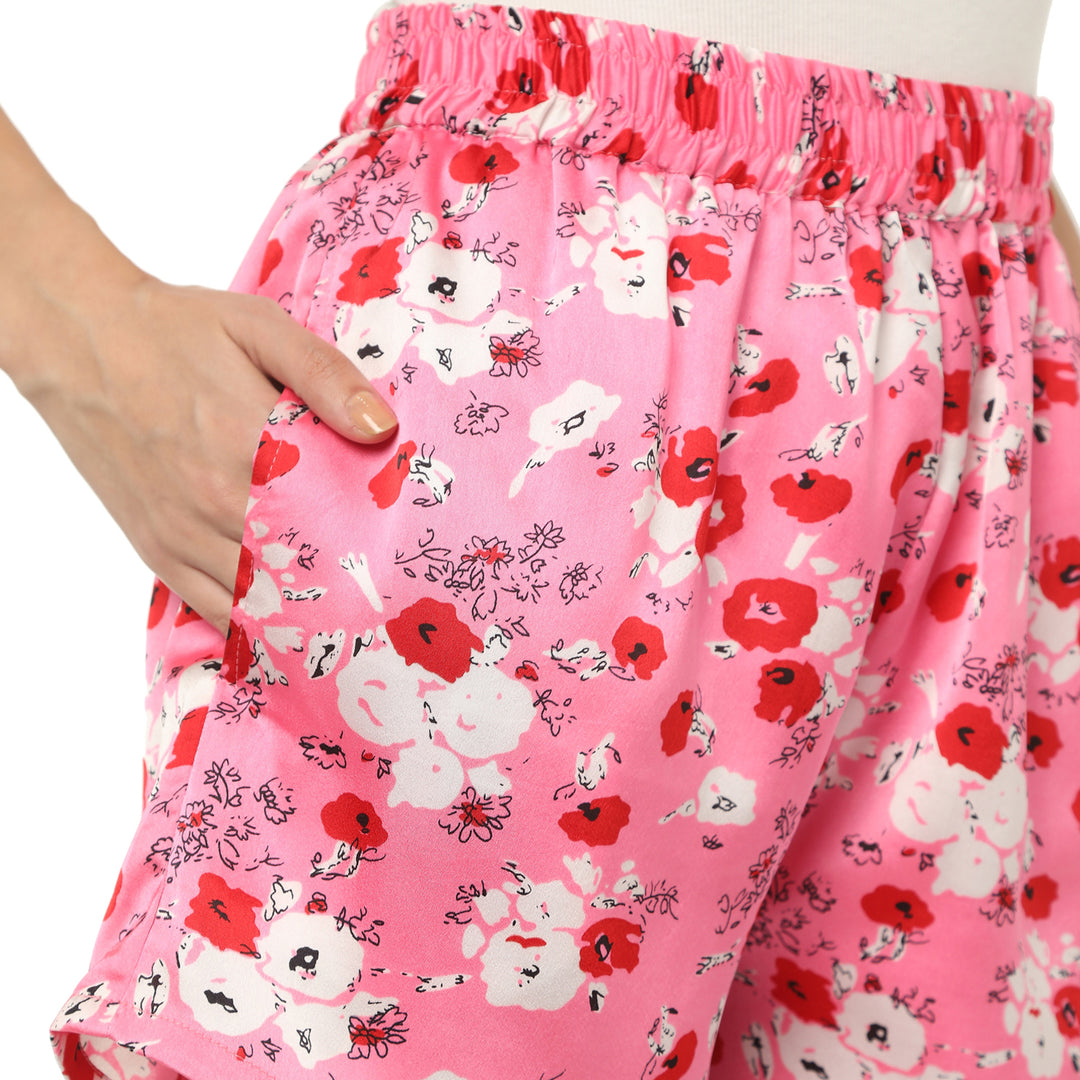 Pretty Pink Satin Shorts