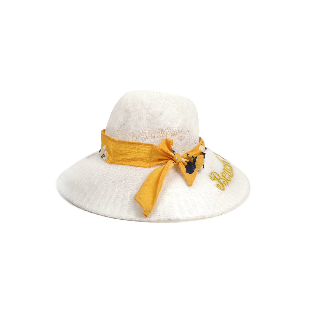 Yellow Vibrant Summer Beach Hat